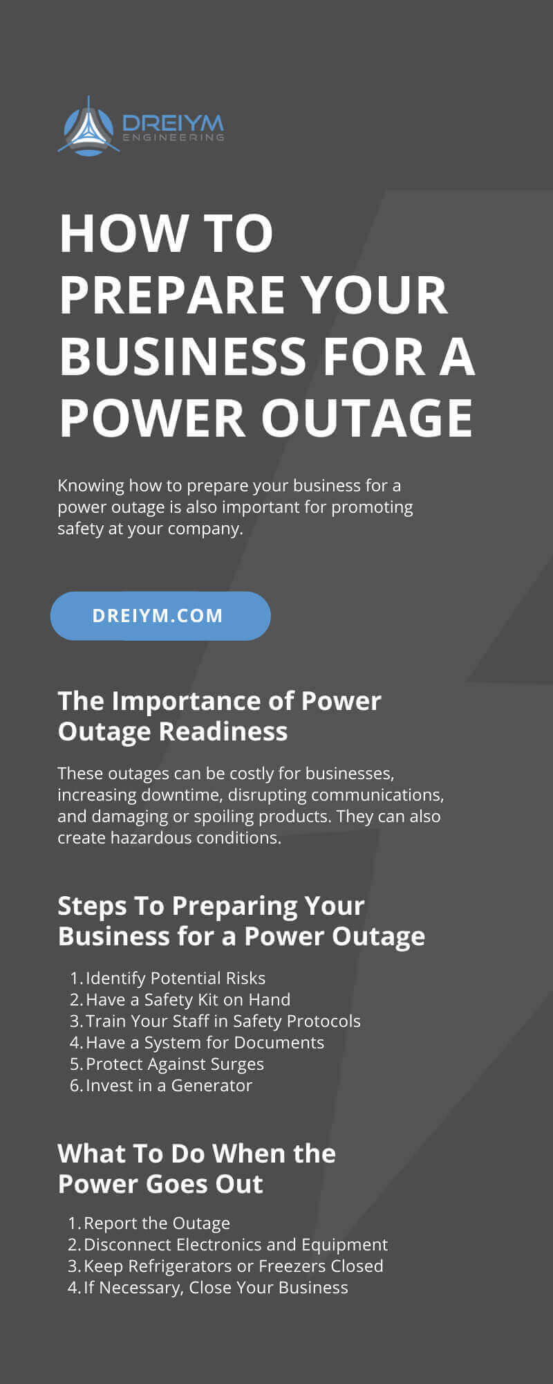 How To Prepare Your Business for a Power Outage